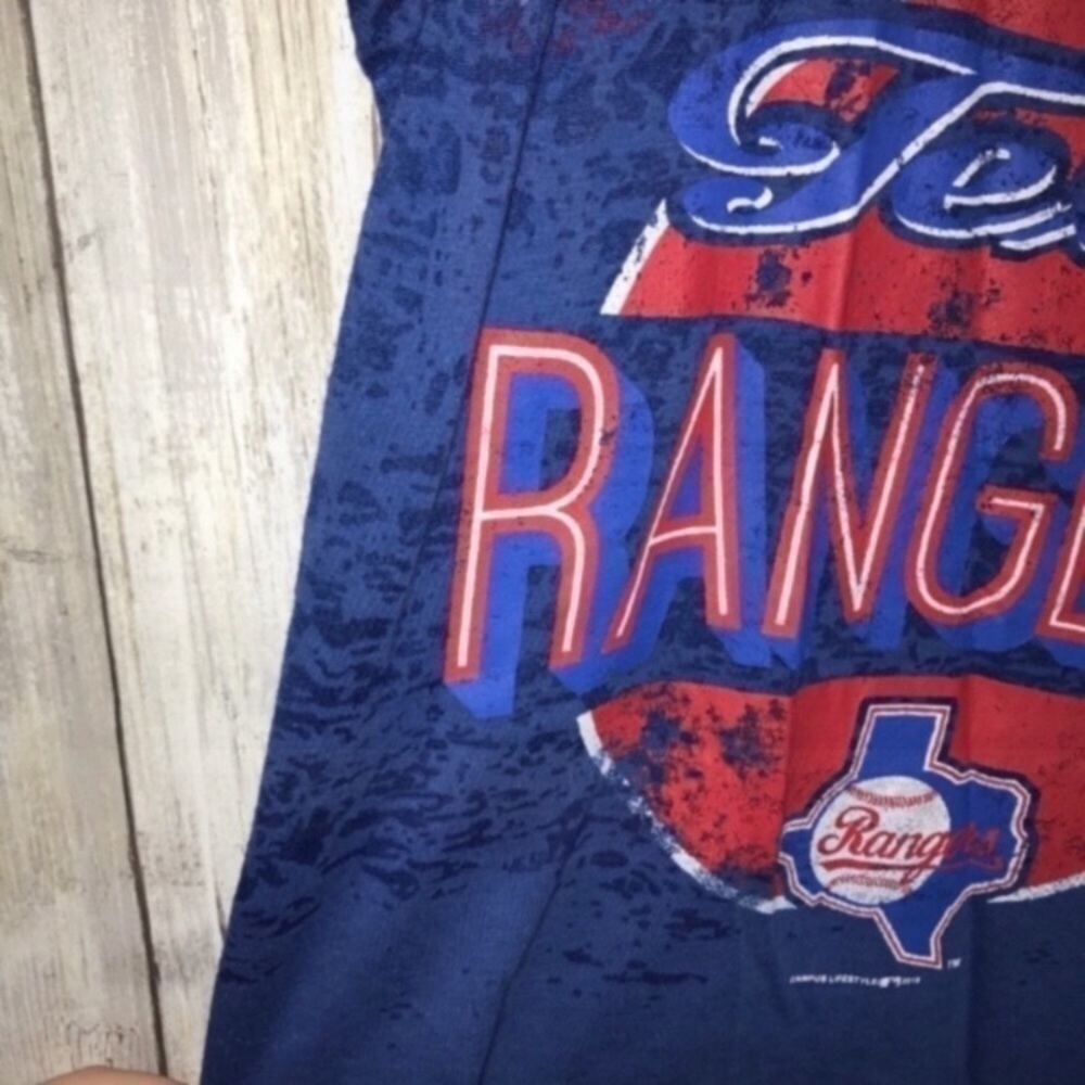 NWT Texas Rangers Sheer To Solid Blue Tank Women’s Medium - Picture 5 of 8